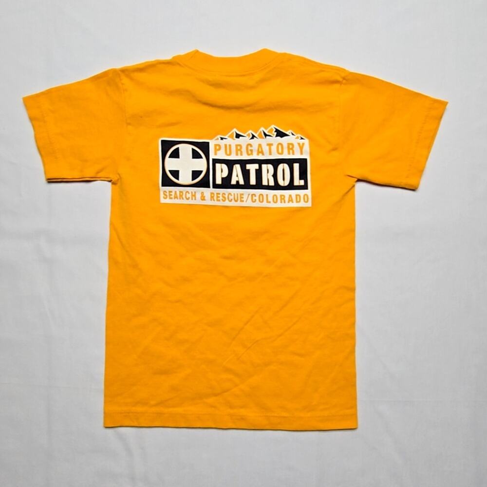Vintage Purgatory Patrol Shirt Search Rescue Colorado S Yellow Graphic Tee 6/8